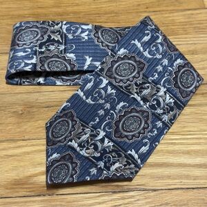 NEW Vintage Stafford Executive Blue and Burgundy‎ Classic Silk Tie Excellent